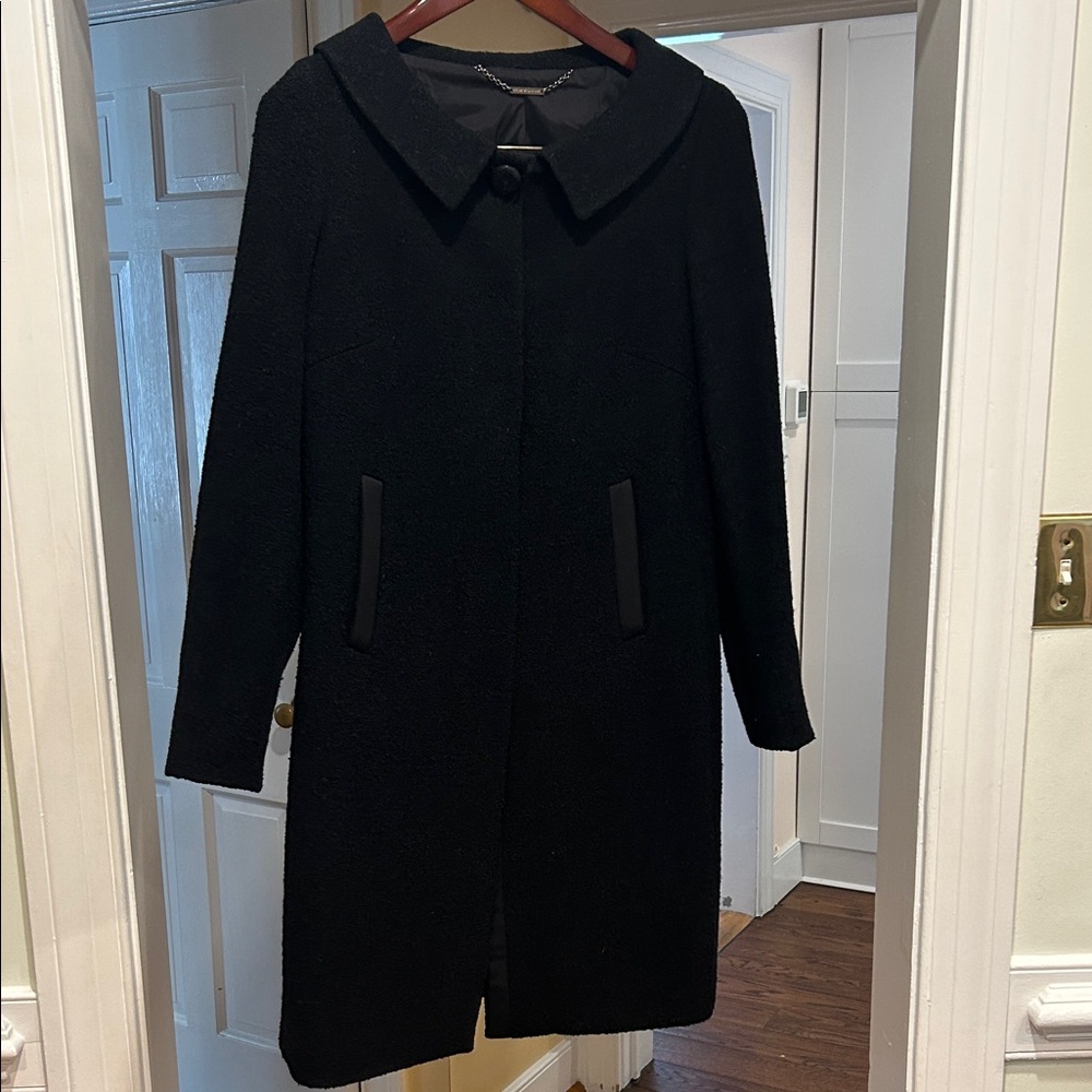 Elie Tahari Classic Black Trench Coat